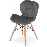 Кресло Bonro B-531 велюр серое