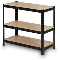 Стелаж металевий 150х70х30см Siker GoodTool P7030 чорний 5 полиць