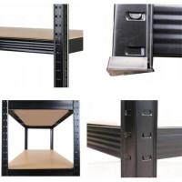 Стелаж металевий 150х70х30см Siker GoodTool P7030 чорний 5 полиць