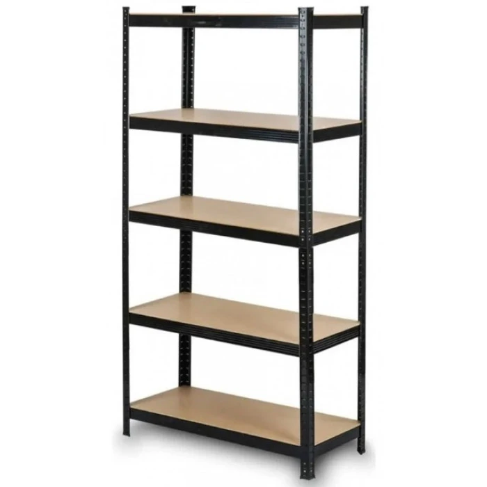 Стелаж металевий 150х70х30см Siker GoodTool P7030 чорний 5 полиць