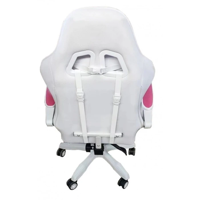 Крісло геймерське Bonro Lady 807 рожево-біле