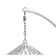 Підвісне крісло-гойдалка кокон Bonro 329 XL (біло-сіре)