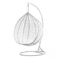 Подвесное кресло-качалка кокон Bonro 329 XL (бело-серое)