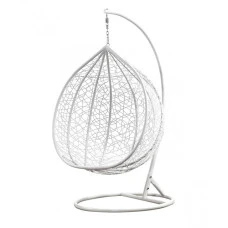 Підвісне крісло-гойдалка кокон Bonro 329 XL (біло-сіре)