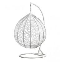 Подвесное кресло-качалка кокон Bonro 329 XL (бело-серое)
