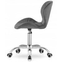 Кресло на колесах Bonro B-531 велюр серое