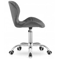 Кресло на колесах Bonro B-531 велюр серое