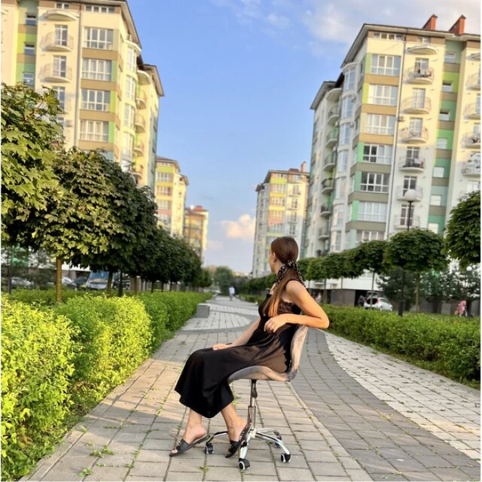 Кресло на колесах Bonro B-531 велюр серое