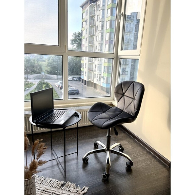 Кресло на колесах Bonro B-531 велюр серое