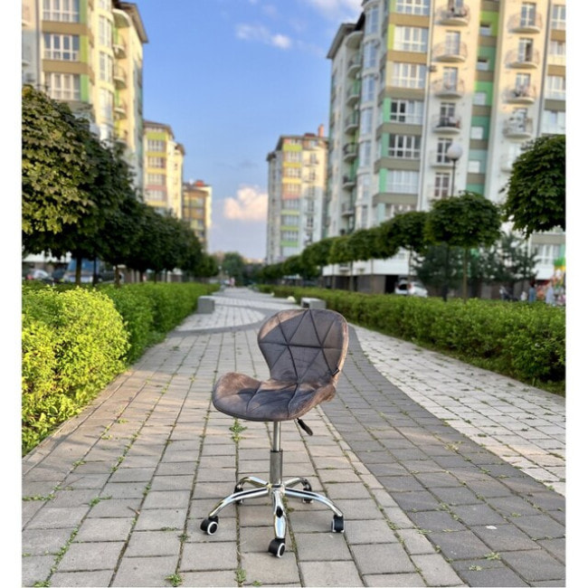 Кресло на колесах Bonro B-531 велюр серое