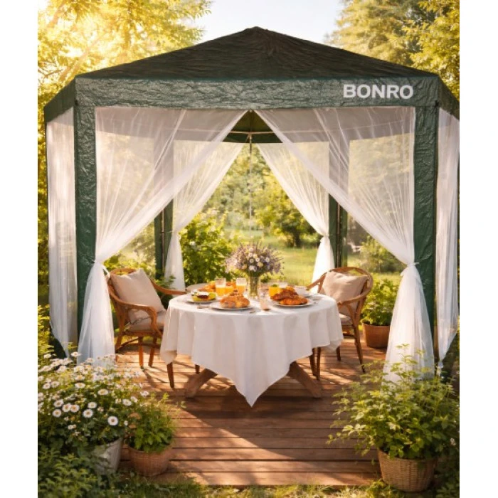Садовий павільйон намет з москітною сіткою Bonro B-1024 зелений