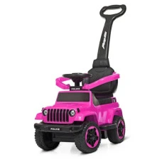 Дитяча машинка каталка-толокар Spoko SP-219 з батьківською ручкою рожевий