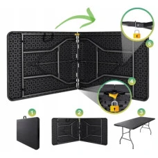 Стол раскладной туристический для пикника Bonro BS 180 см черный