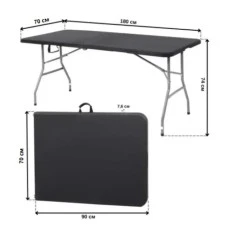 Стол раскладной туристический для пикника Bonro BS 180 см черный