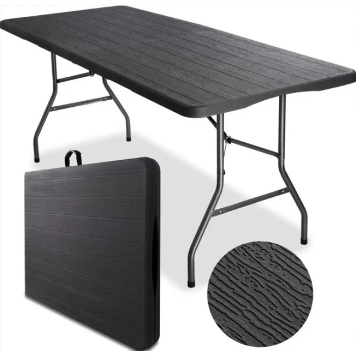 Стіл розкладний туристичний для пікніка Bonro BS 180 см чорний