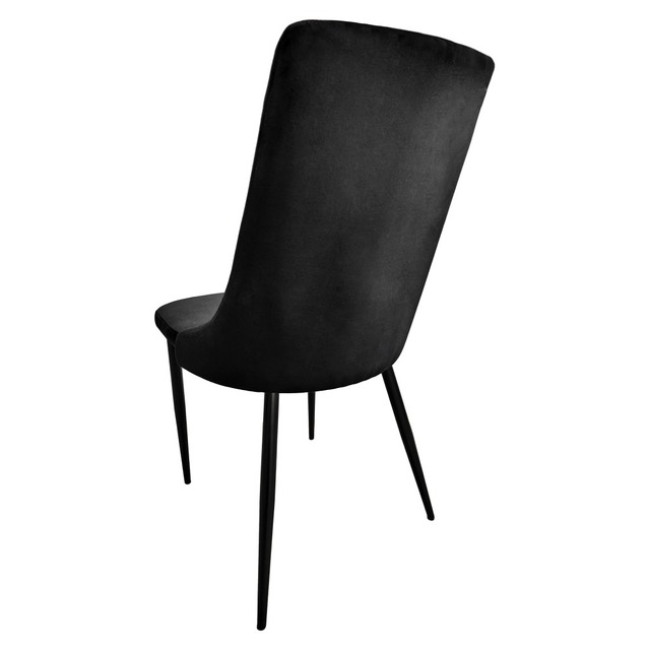 Стул кресло для кухни, гостиной, кафе Bonro B-426 черное