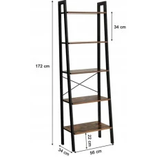 Стелаж етажерка металева лофт 56 см Bonro B-111