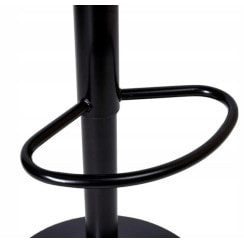 Барный стул со спинкой Bonro B-074 белый с черным основанием.