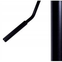 Барный стул со спинкой Bonro B-074 белый с черным основанием.