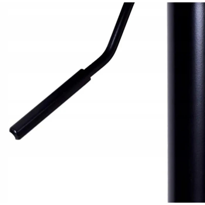 Барний стілець зі спинкою Bonro B-074 білий з чорною основою