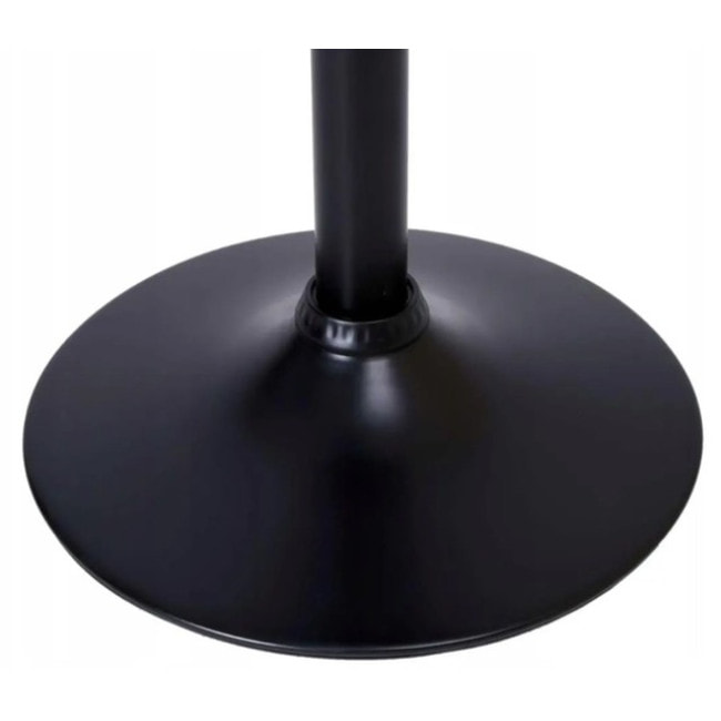 Барный стул со спинкой Bonro B-074 белый с черным основанием.