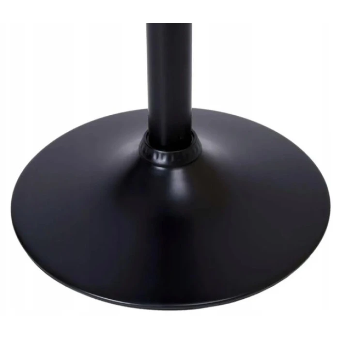 Барний стілець зі спинкою Bonro B-074 білий з чорною основою