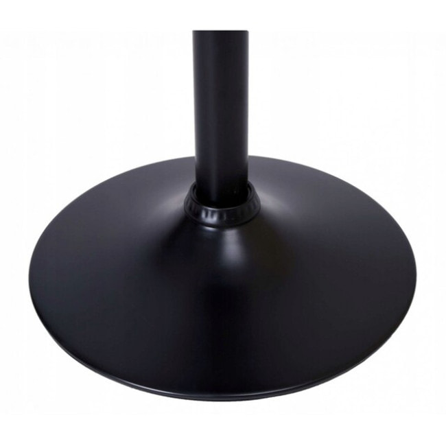 Барный стул со спинкой Bonro B-074 белый с черным основанием.