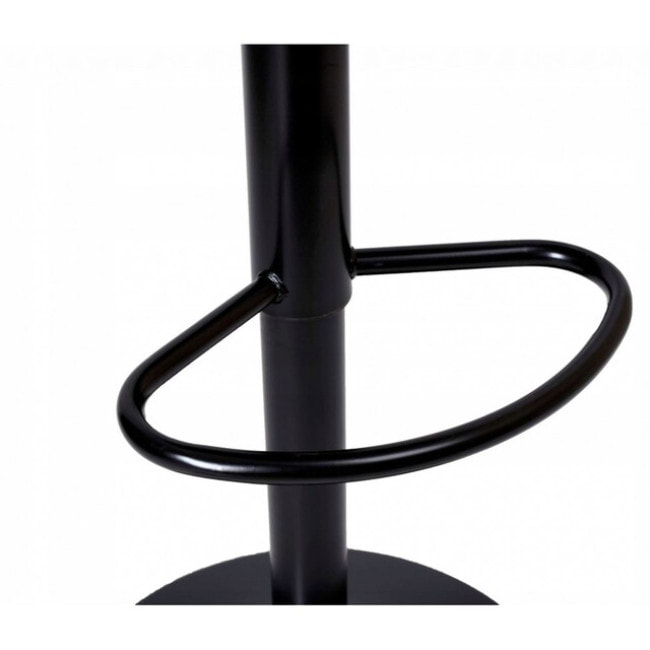 Барный стул со спинкой Bonro B-074 белый с черным основанием.