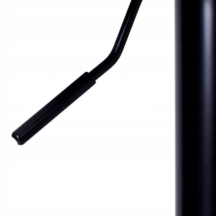 Барний стілець зі спинкою Bonro B-074 білий з чорною основою