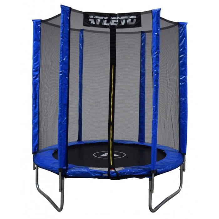 Батут дитячий з сіткою 183 см Atleto синій