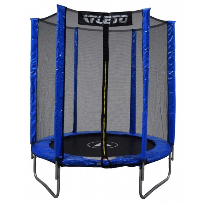 Батут дитячий з сіткою 183 см Atleto синій