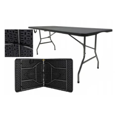 Стол раскладной для пикника 180 см + 2 лавки набор Bonro черный
