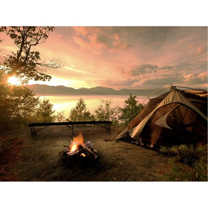 Стол раскладной для пикника 180 см + 2 лавки набор Bonro черный