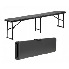 Стол раскладной для пикника 180 см + 2 лавки набор Bonro черный