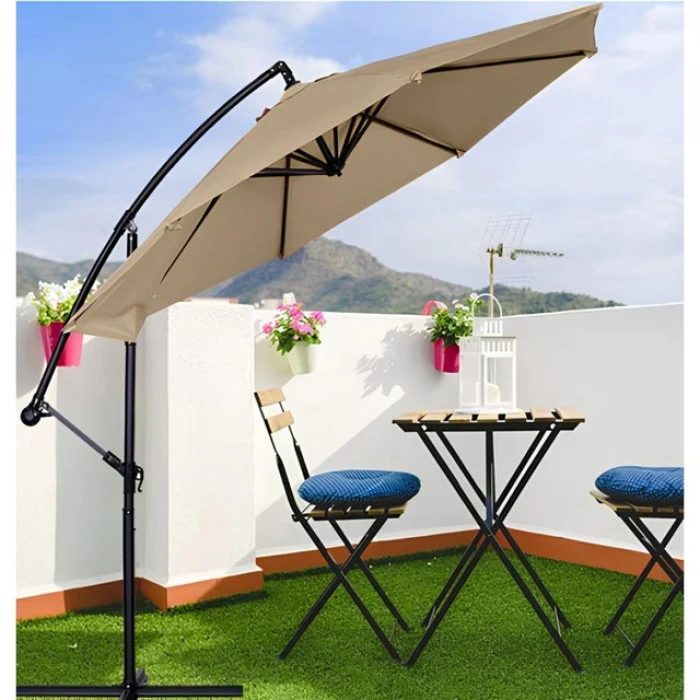 Зонтик садовый регулируемый с наклоном бежевый Bonro B-7012 3м 8 спиц