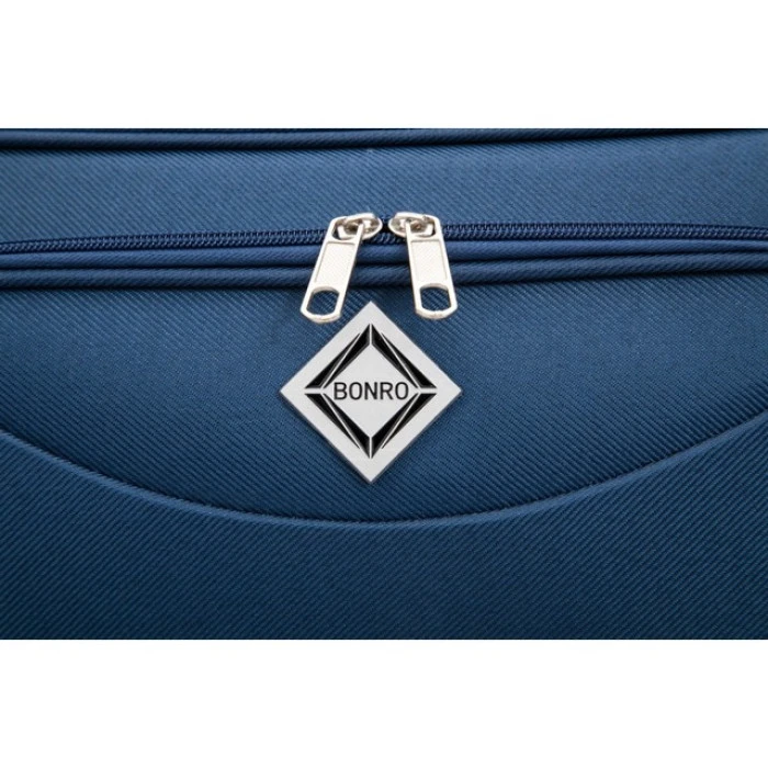 Набір тканинних валіз 2 шт Bonro Tourist велика середня синій