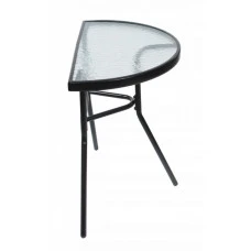 Столик для балкона террасы сада полукруглый Bonro B-1913 черный