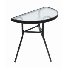 Столик для балкона террасы сада полукруглый Bonro B-1913 черный