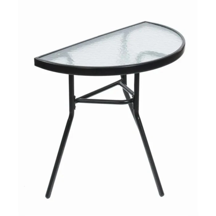 Столик для балкона террасы сада полукруглый Bonro B-1913 черный