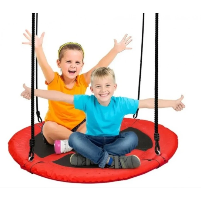 Гойдалка-гніздо підвісна кругла 100 см Spoko SP-001 червона