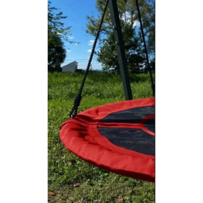 Гойдалка-гніздо підвісна кругла 100 см Spoko SP-001 червона
