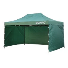 Намет павільйон розсувний з стінками 3 х 4,5 м Bonro B-9005 зелений + сумка