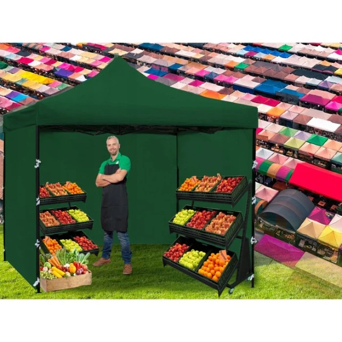 Намет павільйон розсувний з стінками 3 х 3 м Bonro B-9004 зелений + сумка
