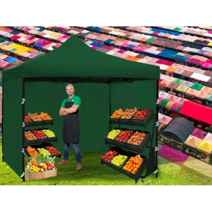 Намет павільйон розсувний з стінками 3 х 3 м Bonro B-9004 зелений + сумка