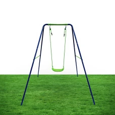 Гойдалка дитяча вулична металева Spoko SP-S01 синьо-зелена