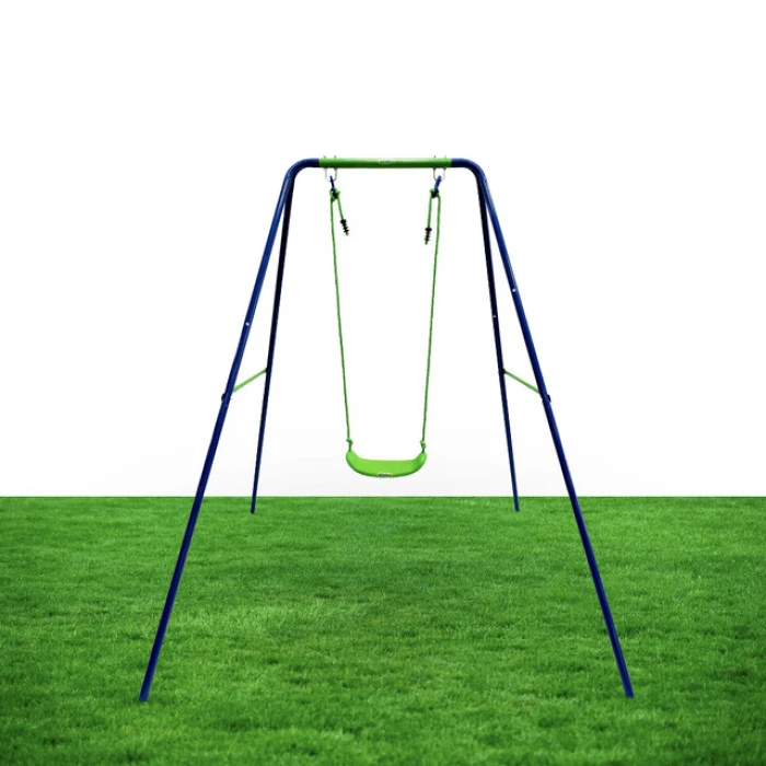 Качели детские уличные металлические Spoko SP-S01 сине-зеленые