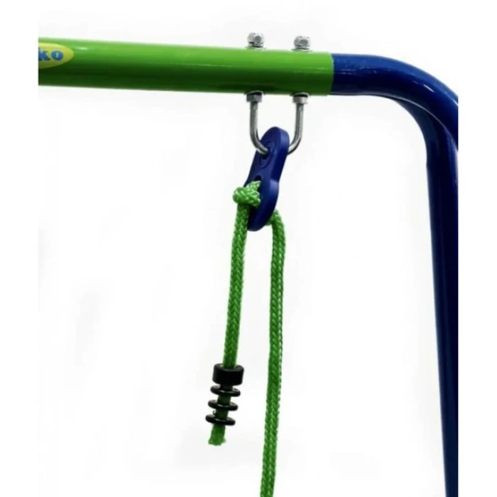 Качели детские уличные металлические Spoko SP-S01 сине-зеленые