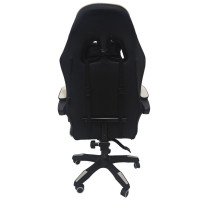 Кресло геймерское Bonro B-945 белое с подставкой для ног