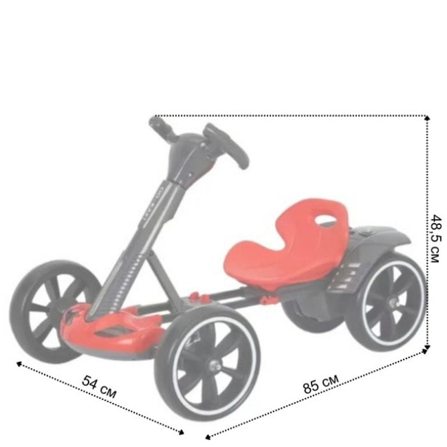 Детский электрокарт с пультом управления Spoko SP-V17 6V4,5 красный