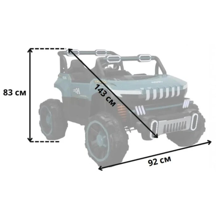 Дитячий електромобіль Spoko SP-8688 зелений (колеса EVA)